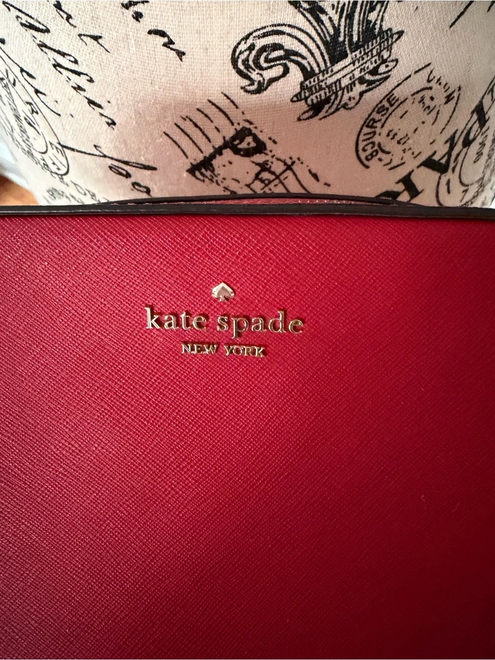 Kate Spade New York Red Leather Crossbody Camera Bag